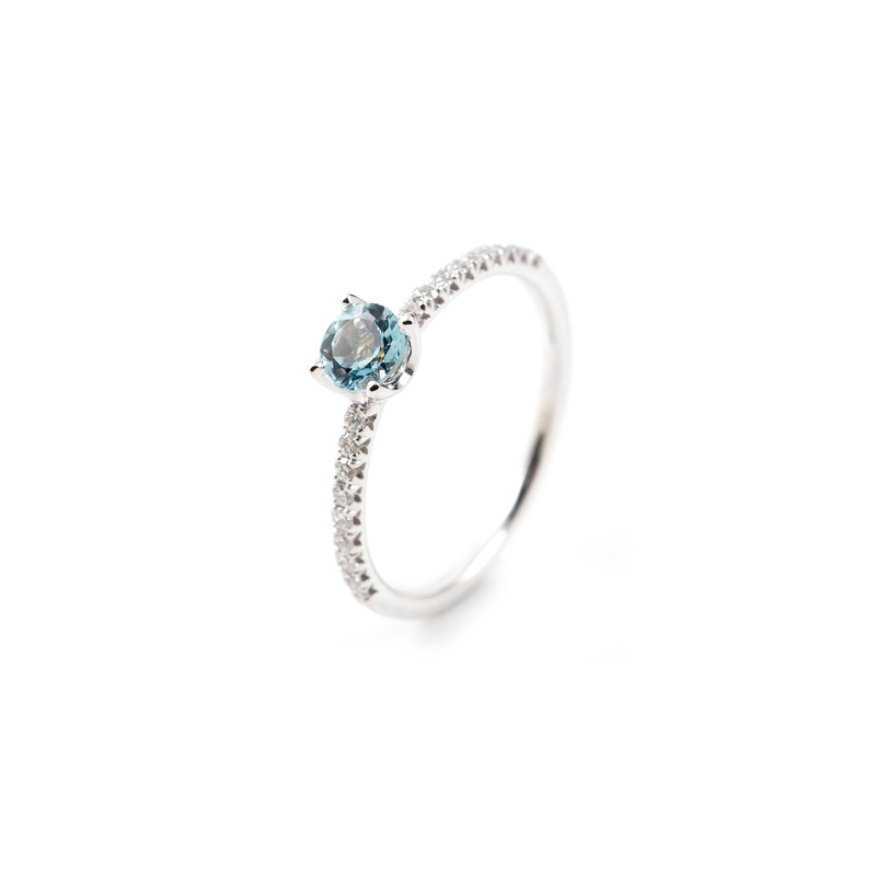 Roxa ring - AN910B-AQUAMARINE - 1